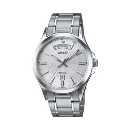 Casio General MTP-1381D-7AVDF White Dial Stainless Steel Strap Men Watch